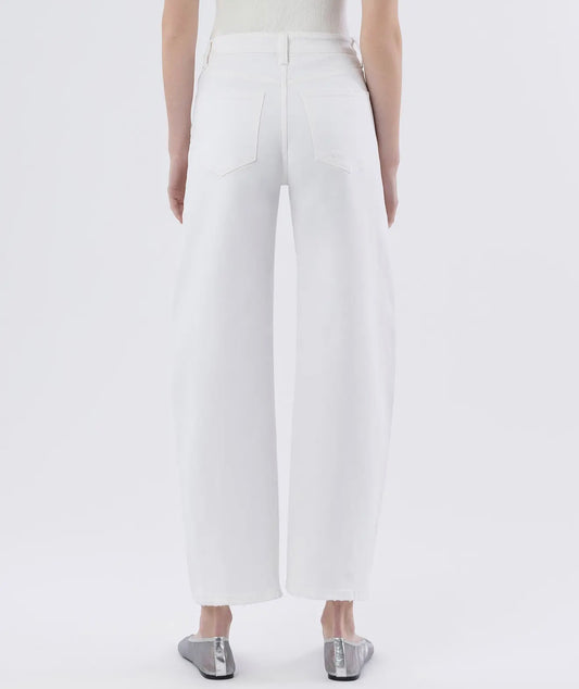 White Barrel Jean