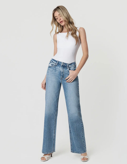 90’s High Rise Medium Wash Jean