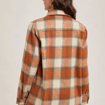 Fall Shacket - Pumpkin