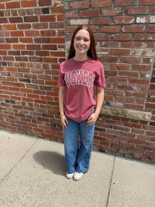 Husker Polka Dot Tee