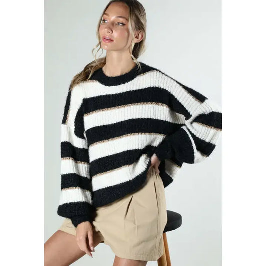 Striped Gold Sweater
