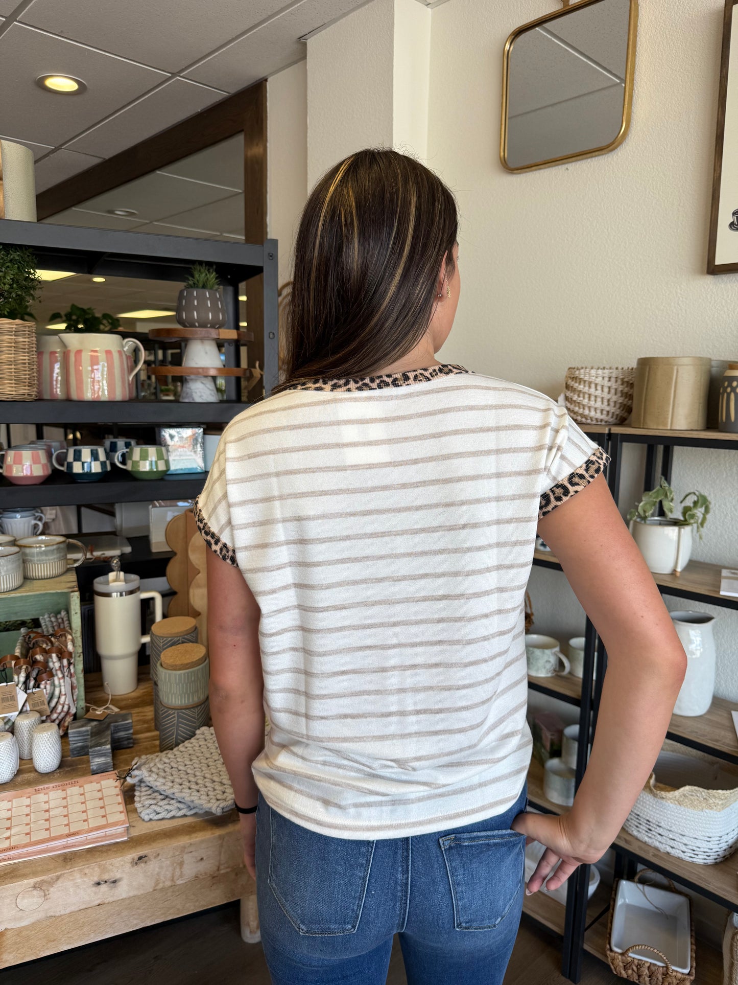 Animal Striped Top