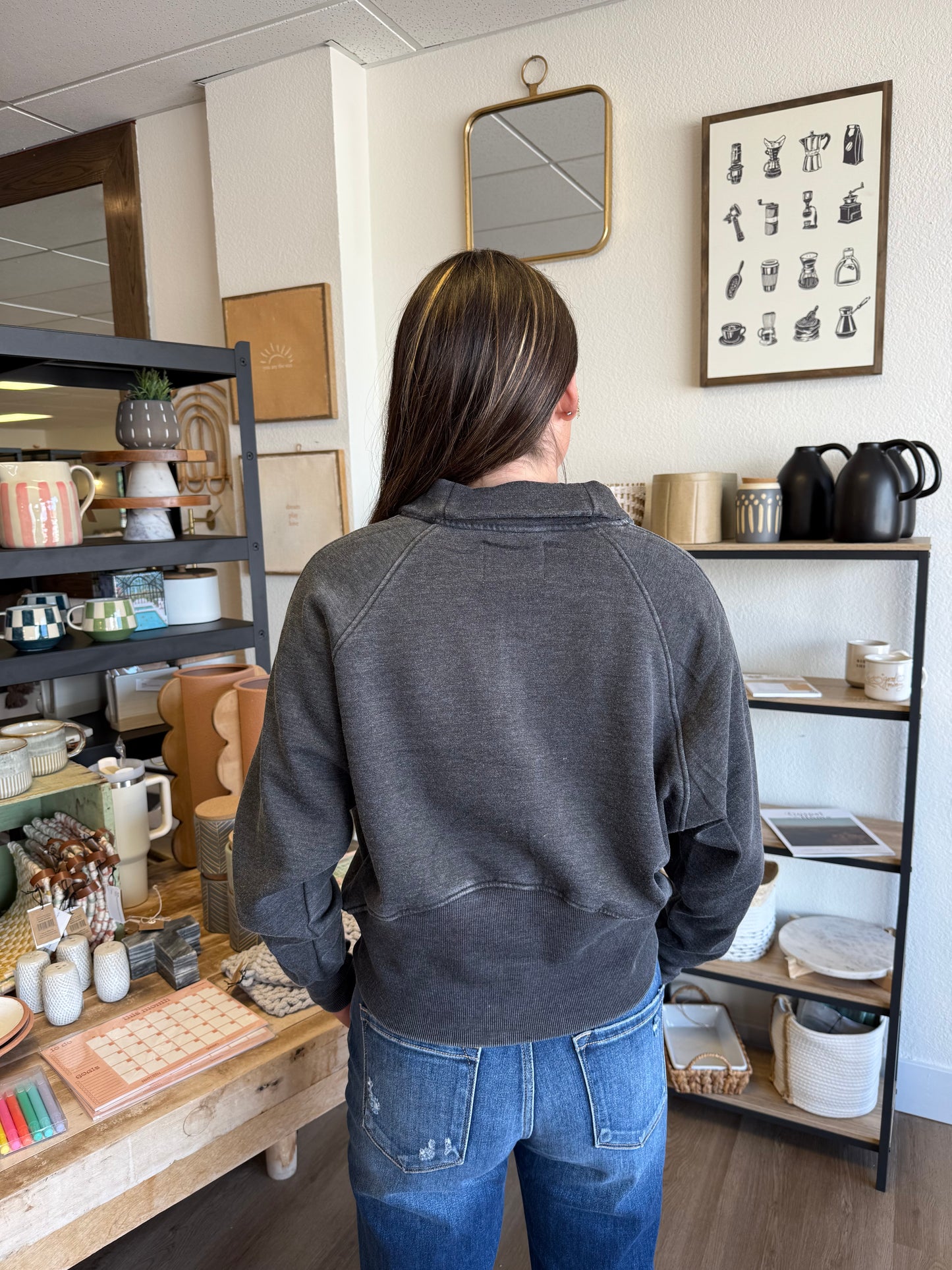 Quarter Zip - Charcoal