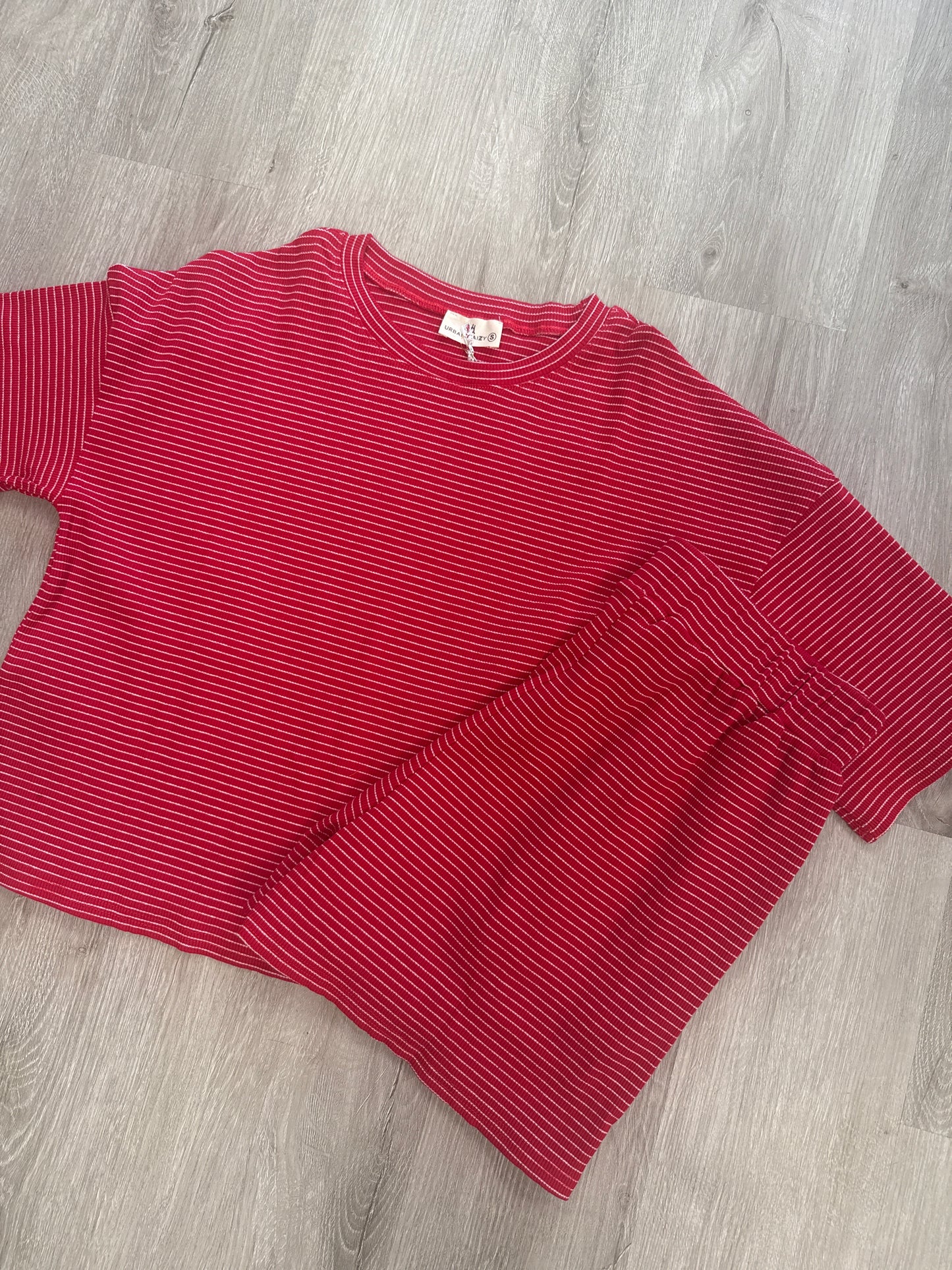 Striped Matching Set - Red