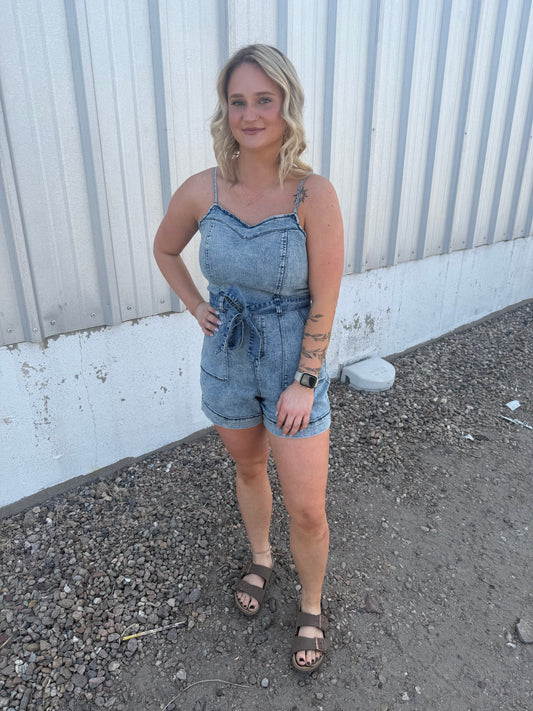 The Denim Romper