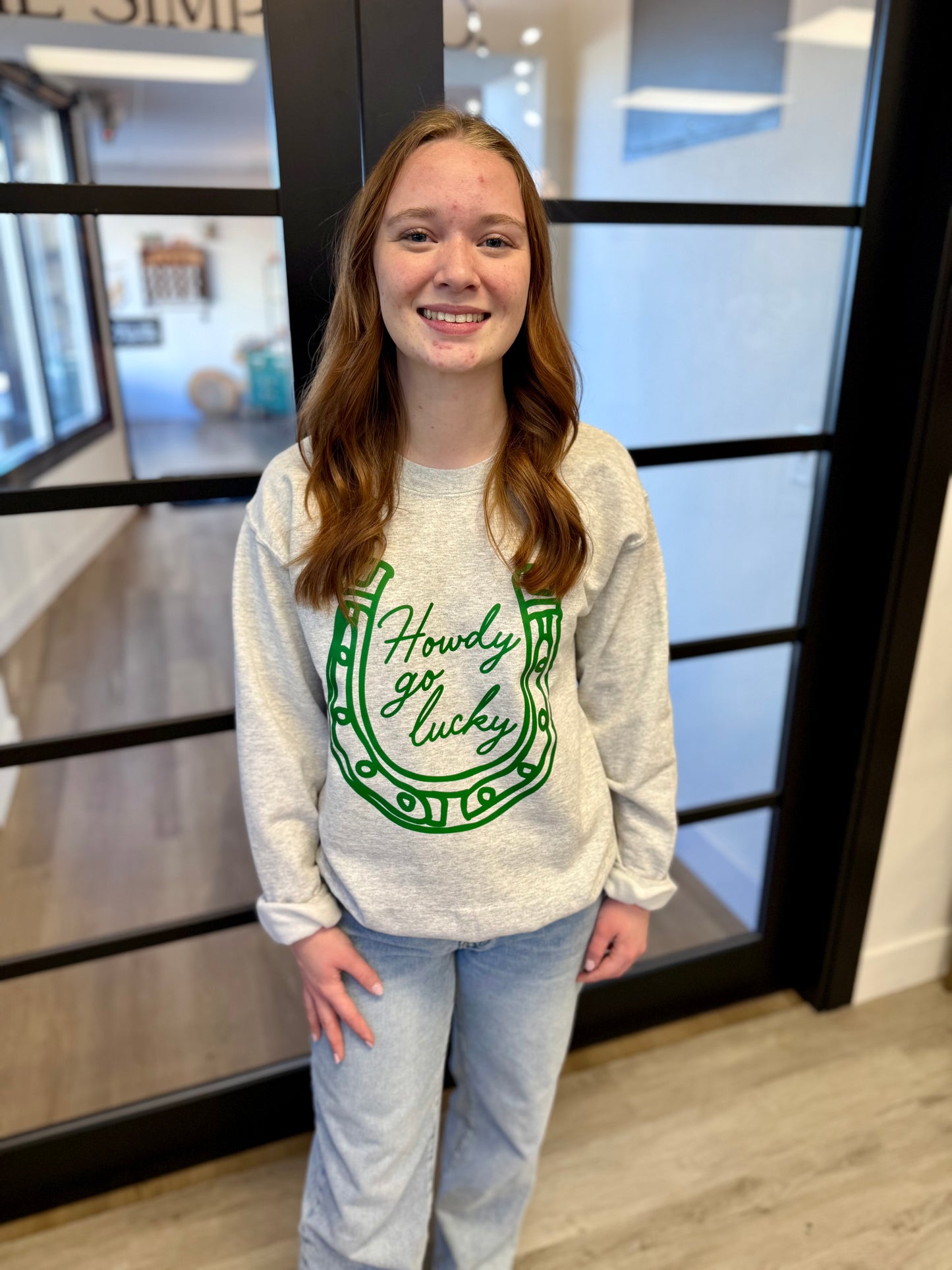 Howdy Go Lucky Crewneck