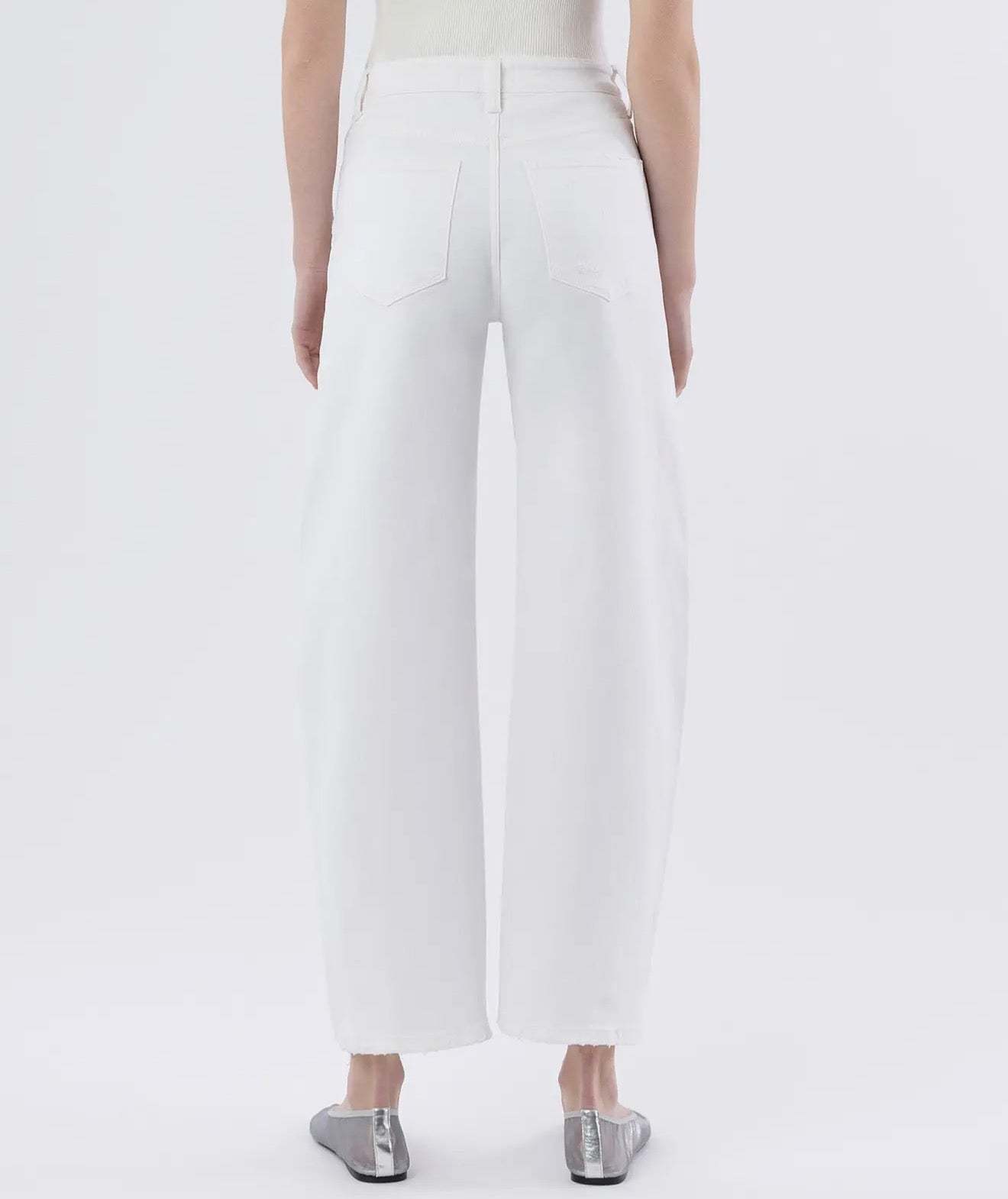 White Barrel Jean