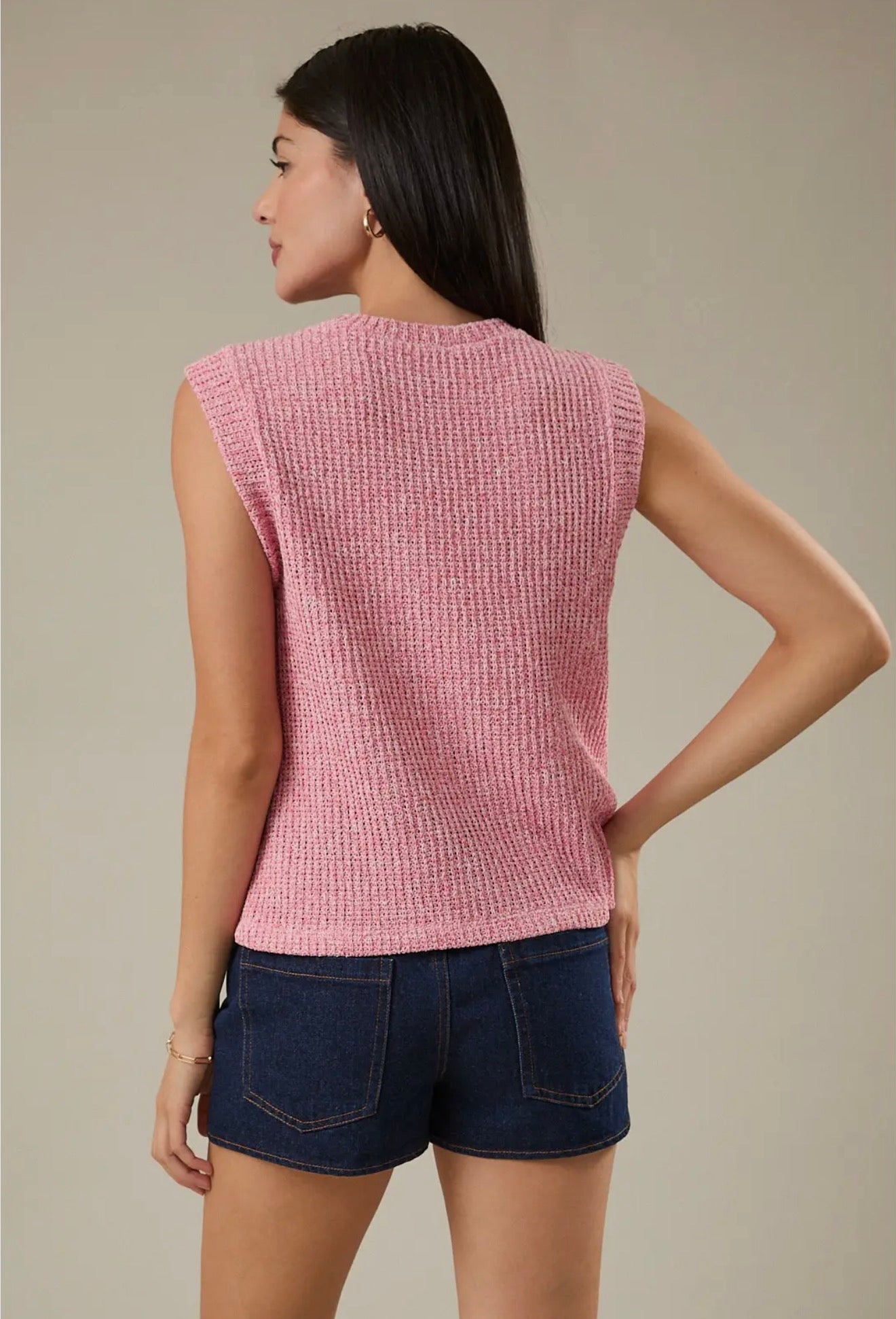 Pink Crew Tank