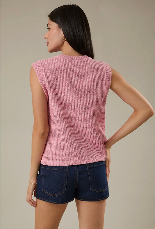 Pink Crew Tank