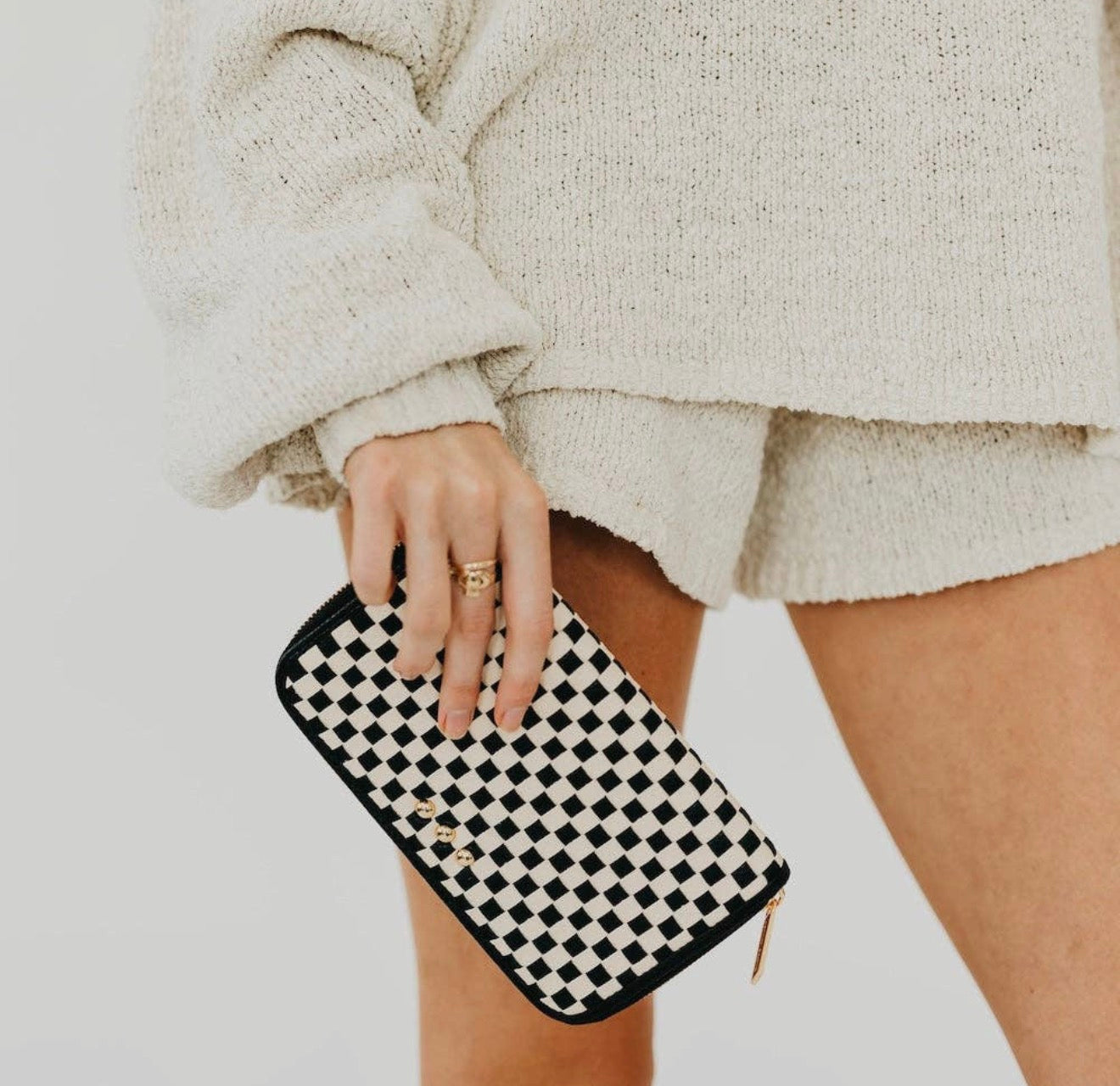 Lenni Checkered Wallet
