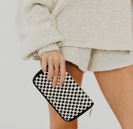 Lenni Checkered Wallet