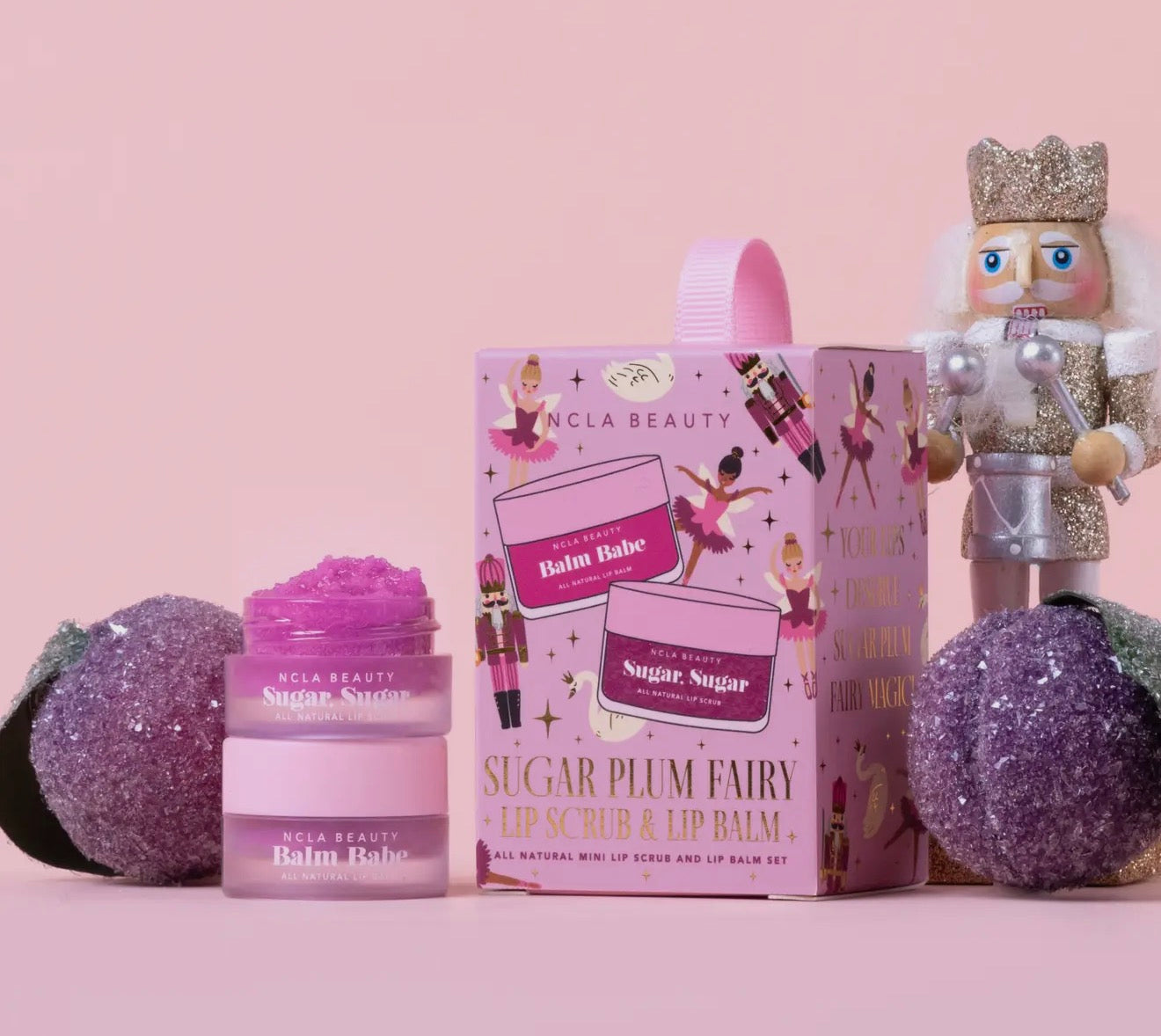 Holiday Lip Scrub + Lip Balm