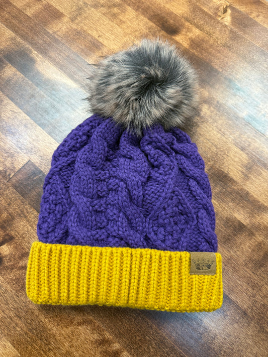 Bulldog Pom Beanie
