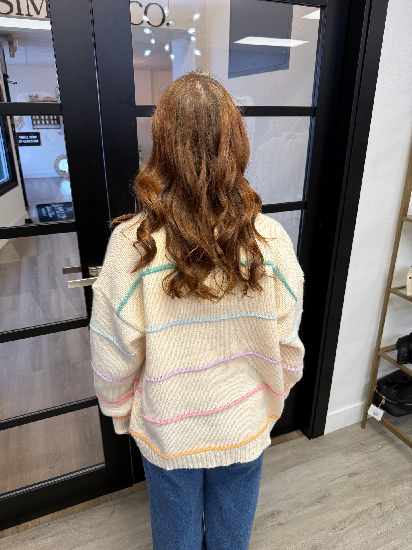 Colorful Striped Cardigan