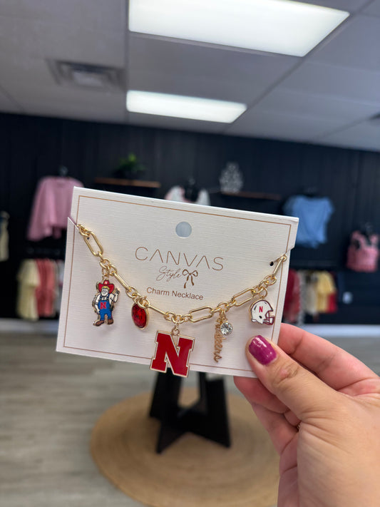 Husker Charm Necklace