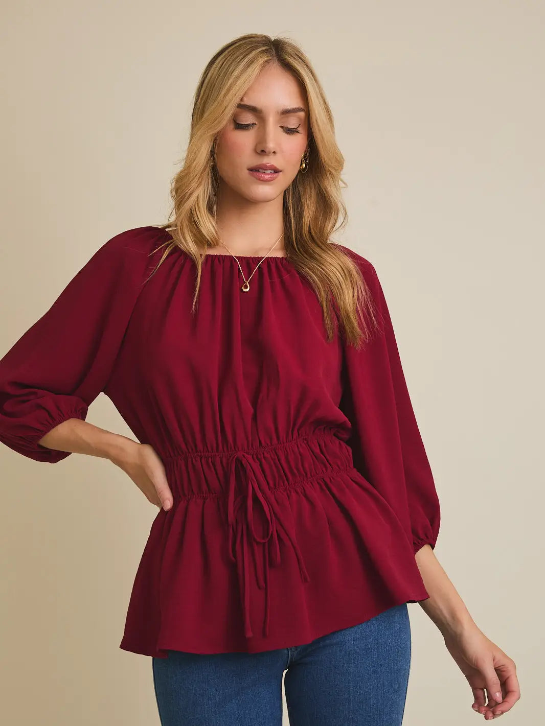 Bow Detail Top