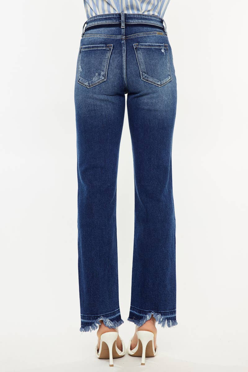 High Rise Slim Straight Jeans